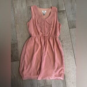 Storm Strapless Dress in Dusty Pink